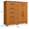 Comoda Albatroz Xangai 2 Portas 6 Gavetas Cinamomo-04ed31af-30d0-41e0-91e9-c0c90f8c939c