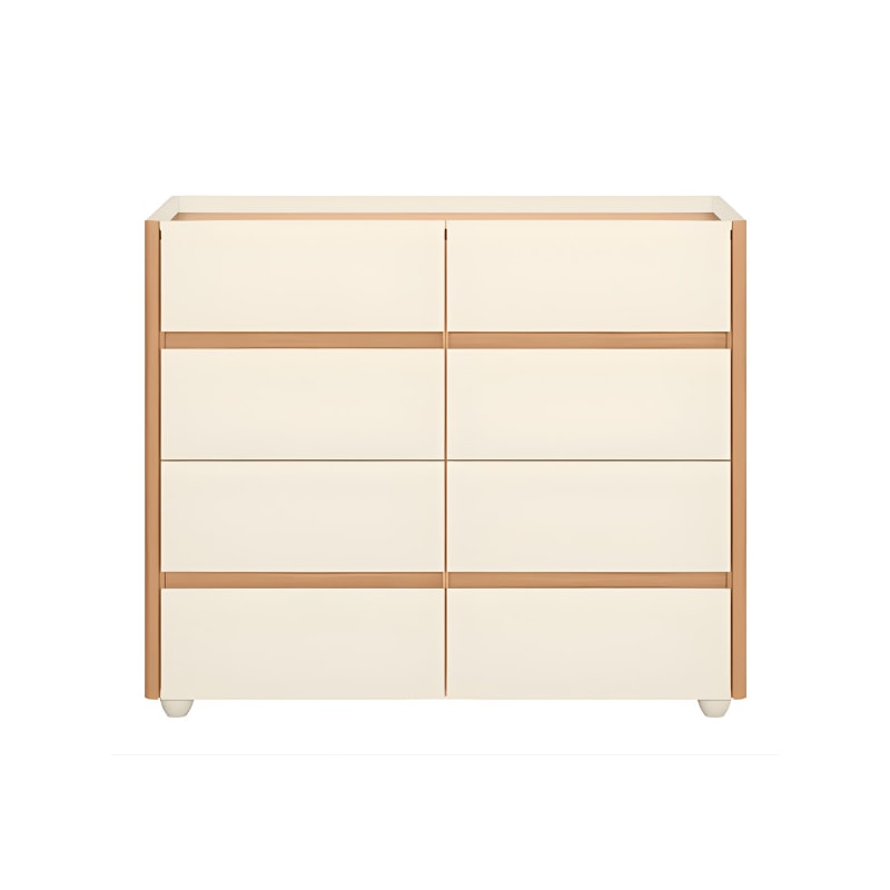 Comoda Aparador Albatroz Infinite 8 Gavetas com Tampo de Vidro Off White/Freijo-316b921e-a5ae-4f35-9457-afc825ed6ff5