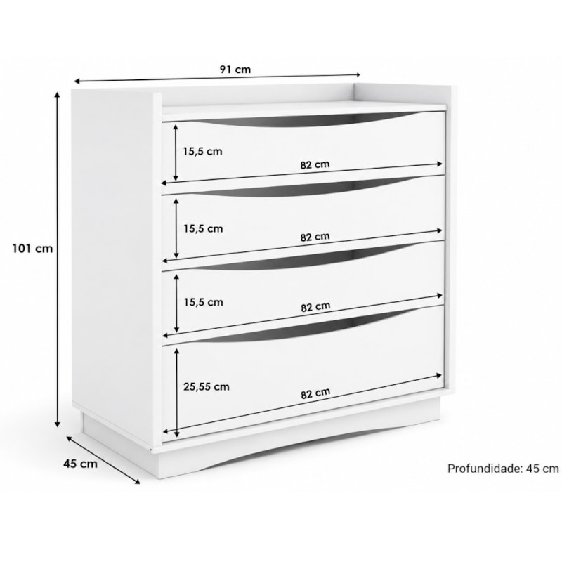 Cômoda Kappesberg M260 Branco-bbc12a93-4daa-4f35-a894-1e8137e24b4c
