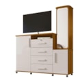Comoda Lukaliam Copacabana 2022 4 Gavetas 2 Portas com Espelho Freijo/Off White-182d8a5b-42bb-4fff-bea9-0f91ee77aab2