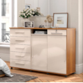 Comoda Lukaliam Max 2020 6 Gavetas E 2 Portas de Correr Freijo/Off White-639e24ea-6bbb-4fb4-b1ad-9b8d8540b370