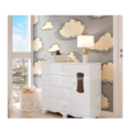 Comoda Luna New 1 Porta 4 Gavetas Branco Brilho-12e69daf-ba1f-4c25-b1e7-73d851a0925e