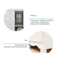 Comoda Luna New 1 Porta 4 Gavetas Branco Brilho-b262f1ed-785e-45eb-bfc8-7027aa1a520d