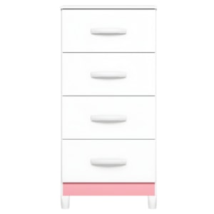 Comoda Mobi Albatroz 4 Gavetas Branco Fosco Liso/Biflex