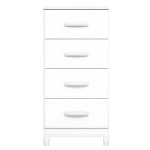 Comoda Mobi Albatroz 4 Gavetas Branco Fosco Liso/Biflex