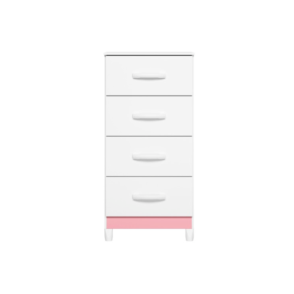 Comoda Mobi Albatroz 4 Gavetas Branco Fosco Liso/Biflex-b8b68639-ed24-4d39-91fa-81b7caa7d788