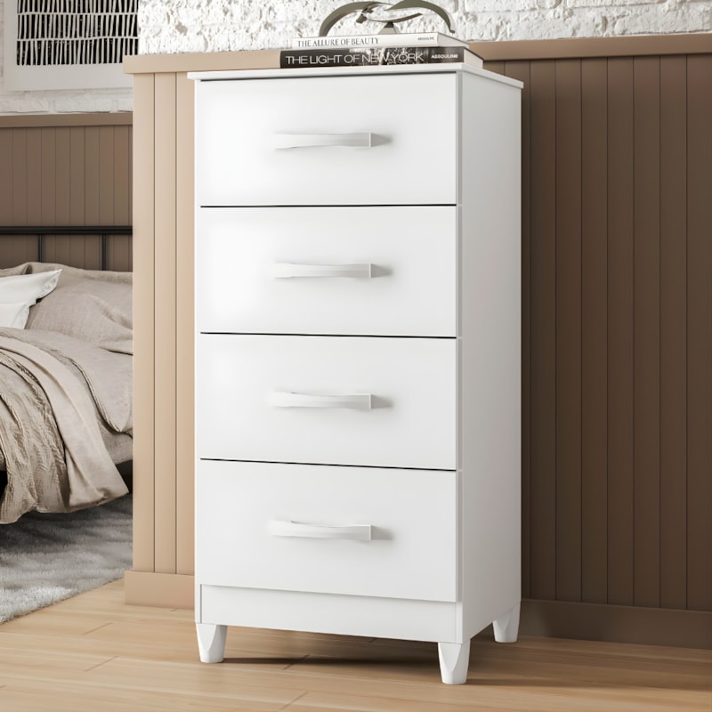 Comoda Mobi Albatroz 4 Gavetas Branco Fosco Liso/Biflex-ca8d329b-a3c5-42d0-bd47-7284b0a81145