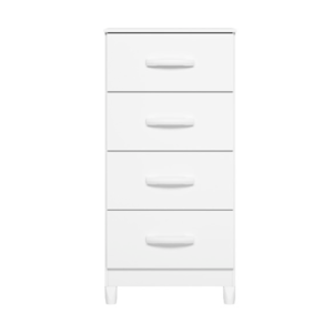 Comoda Mobi Albatroz 4 Gavetas Branco Fosco Liso/Biflex