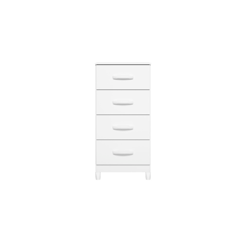 Comoda Mobi Albatroz 4 Gavetas Branco Fosco Liso/Biflex