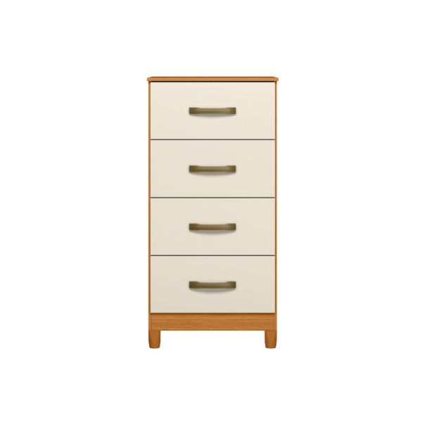 Comoda Mobi Albatroz 4 Gavetas Cinamo/Off White Interno Branco-e366cdf6-05d9-4568-82bb-7ba2fbcef57a