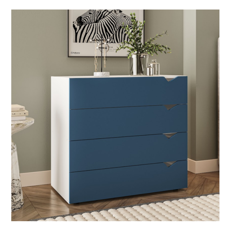 Cômoda Politorno Porto Branco/Azul-ecc27549-a3a6-4329-b709-12cfe295183c
