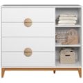Comoda Sapateira Albatroz Ipe 1 Porta 4 Gavetas Branco Fosco Liso-97bdc6d8-28e0-4e65-9fa6-39dcce2ce024