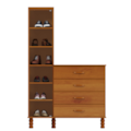 Comoda Sapateira Multiuso Serpil Casual 1 Porta 4 Gavetas com Espelho Cedro Acetinado-67de4927-dded-4b4c-8543-829c66b5f3c6