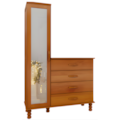 Comoda Sapateira Multiuso Serpil Casual 1 Porta 4 Gavetas com Espelho Cedro Acetinado-852597a8-a595-45b7-9c00-ddb39ec9a2a6