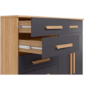 Comoda Verona Albatroz 2 Portas 8 Gavetas Nature/Titanium-abe3a78d-d4aa-4e80-a037-6c408c8044ae