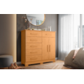 Comoda Xangai Albatroz 2 Portas 6 Gavetas Cinamomo-7898eac4-9c81-40a1-92a1-1a732112f012