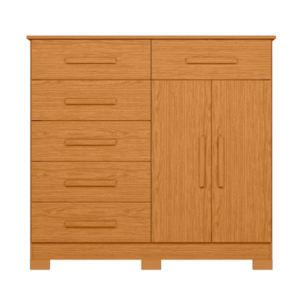 Comoda Xangai Albatroz 2 Portas 6 Gavetas Cinamomo