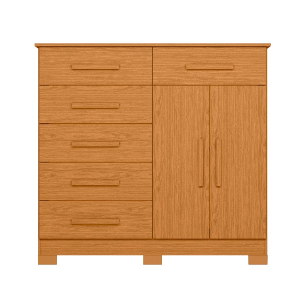 Comoda Xangai Albatroz 2 Portas 6 Gavetas Cinamomo-56f42775-169b-42e1-ae68-d4f4deb9504d