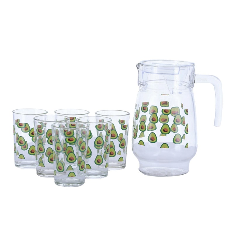 Conjunto De 7 Pecas Life Art Jarra Com 6 Copos 1,6LT Cores Diversas-c0edcc56-8841-4a3b-ba35-636f2c9d6b2b