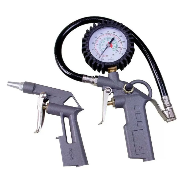 Conjunto de Pistolas Schulz para Pintura, Pulverização e Limpeza com Mangueira, Conexões e Pistola Calibradora de Pneus-febcd58d-6996-4484-9a81-fdd4ac53f93f