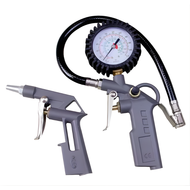 Conjunto de Pistolas Schulz para Pintura, Pulverização e Limpeza com Mangueira, Conexões e Pistola Calibradora de Pneus-1e57edb1-12e3-46c3-9404-cc11ee2c4f2f