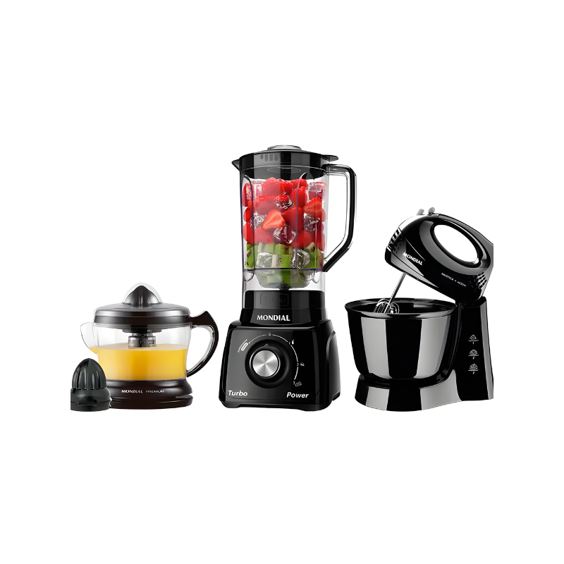 Conjunto Especial Mondia Cozinha Kit 105 127V 1048-01 Batedeira/Liquidificador/Espremedor-e5b697dd-7320-4302-84a8-a749afbfb296