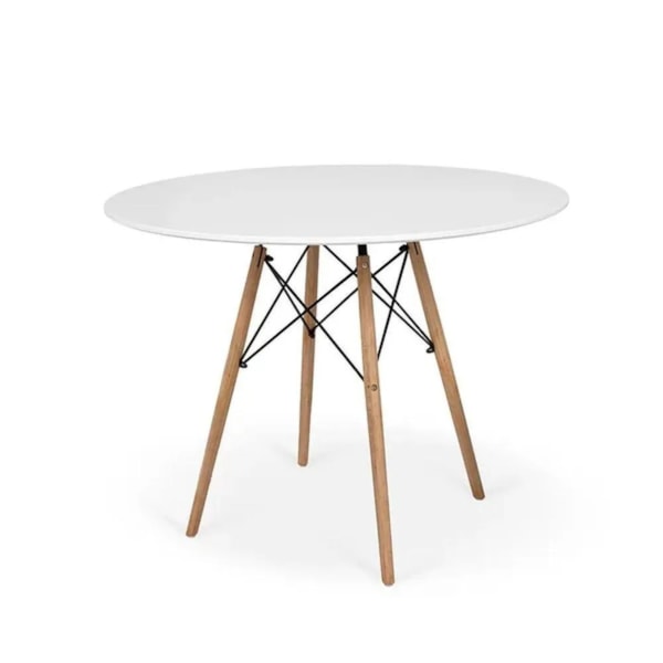 Conjunto Serbin Eames Mesa Tampo Redondo 90CM Branco 4 Cadeiras Injetado PP Vermelho Falu-762d065a-e8db-43cc-afaf-7840b1305601