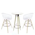 Conjunto Serbin Mesa Bistro Rio 60CM Tampo Branco 2 Banquetas Web PP Branco-64200e22-3248-4cb3-9854-b143fa875306