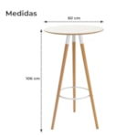 Conjunto Serbin Mesa Bistro Rio 60CM Tampo Branco 2 Banquetas Web PP Branco