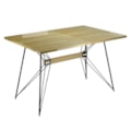 Conjunto Serbin Mesa Industria Retangular Tampo Amadeirado 120X90CM 4 Cadeiras Arm PP Fendi-f0fd0b46-0c9f-4463-b32d-c0595d636726