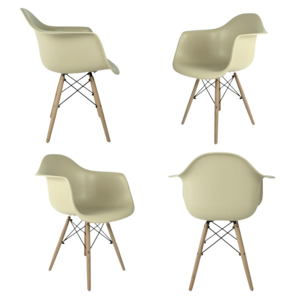 Conjunto Serbin Mesa Industria Retangular Tampo Amadeirado 120X90CM 4 Cadeiras Arm PP Fendi-3ba79152-a22e-47d9-b868-4e07a452b455