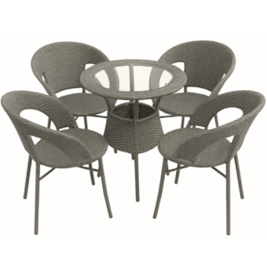 Conjunto Terraço Ideal Furniture 3PCS Cinza