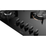 Cooktop Atlas com Mesa de Vidro 5 Bocas U TOP Preto