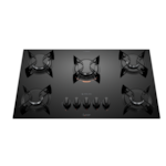 Cooktop Atlas com Mesa de Vidro 5 Bocas U TOP Preto