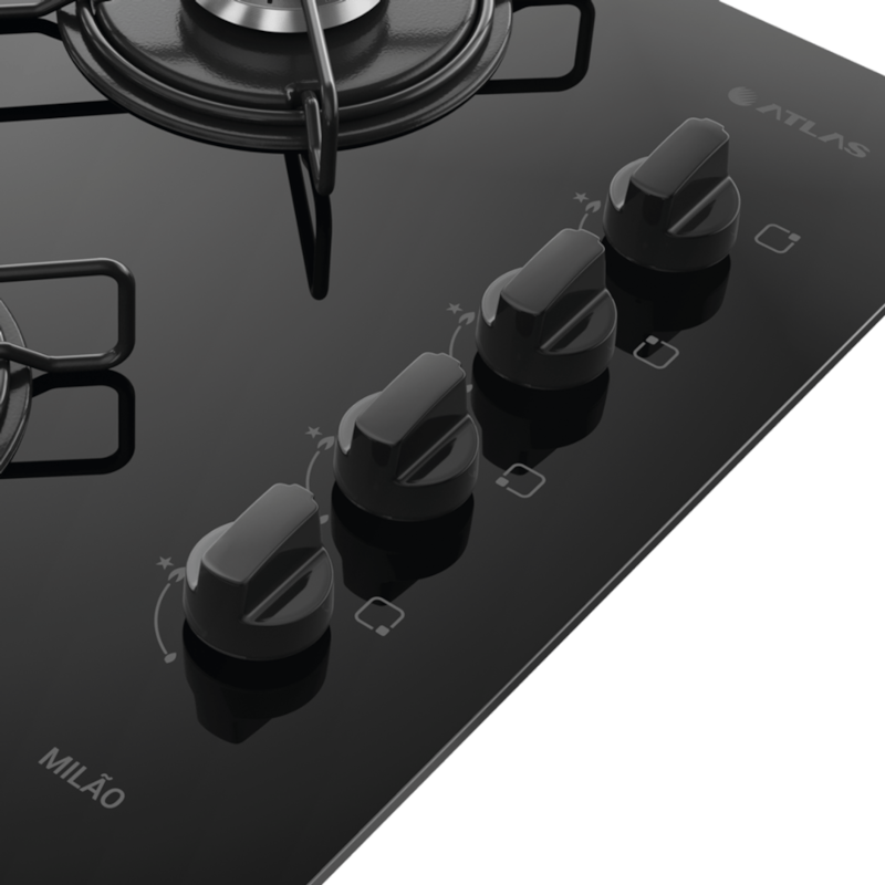 Cooktop Atlas Milão 4 Bocas Preto-a2706402-2e87-4c8a-9612-eba98f59c2cd