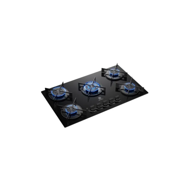 Cooktop Electrolux 5 Bocas Efficient Tripla Chama E Grade Aco Fosco Bivolt KE5GT Preto