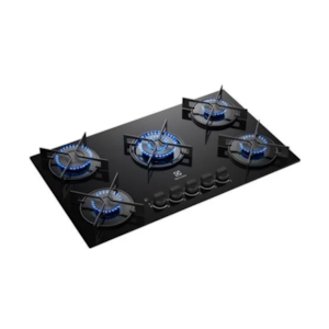 Cooktop Electrolux 5 Bocas Efficient Tripla Chama E Grade Aco Fosco Bivolt KE5GT Preto