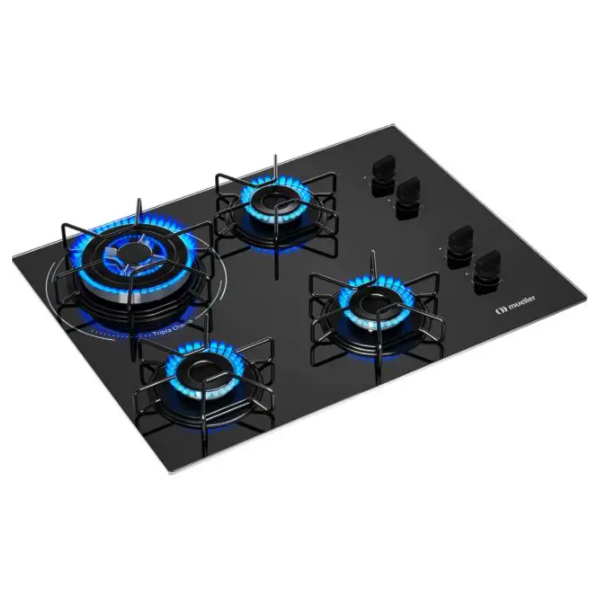 Cooktop Mueller 4 Bocas com Queimador Tripla Chama MCG134BG1 Preto-f59cbb45-5910-479a-b568-0a7e1b3b444f