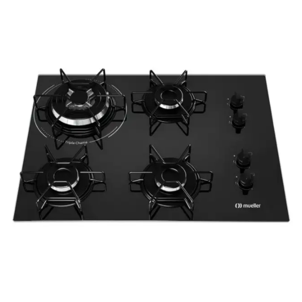 Cooktop Mueller 4 Bocas com Queimador Tripla Chama MCG134BG1 Preto-8079694f-7e94-4cdf-9758-05ac51bc7d06