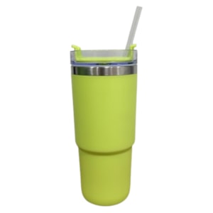 Copo Térmico Life Art 730ml Verde Lima - Mantém Bebidas Quentes e Frias