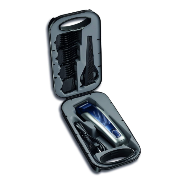 Cortador de Cabelo Mondial Titanium Power CR-09M com Maleta e Acessorios 127V/60HZ Azul/Prata-ffc23788-f2e7-48f6-8628-8ee0cac3c9fa