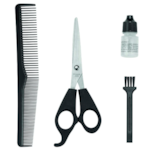 Cortador de Cabelo Mondial Titanium Power CR-09M com Maleta e Acessorios 127V/60HZ Azul/Prata
