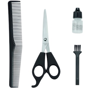 Cortador de Cabelo Mondial Titanium Power CR-09M com Maleta e Acessorios 127V/60HZ Azul/Prata