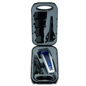 Cortador de Cabelo Mondial Titanium Power CR-09M com Maleta e Acessorios 127V/60HZ Azul/Prata