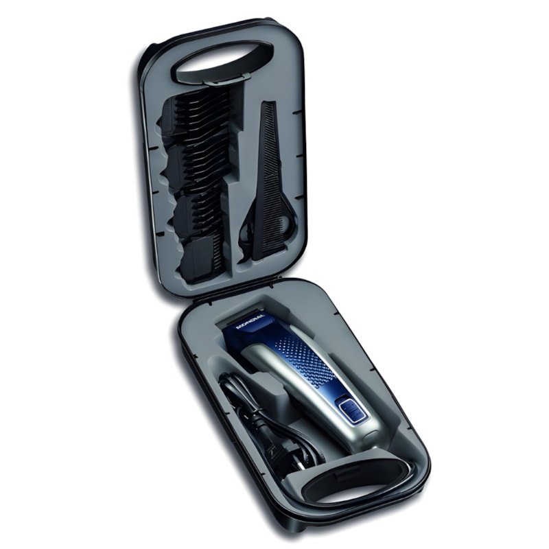 Cortador de Cabelo Mondial Titanium Power CR-09M com Maleta e Acessorios 127V/60HZ Azul/Prata-190cb41c-0b44-436d-bee3-e9b8cc8ecdce