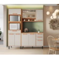 Cozinha Compacta Itatiaia Nápoles 7 Portas 3 Gavetas Nichos com Tampo Resistente Cinamomo/Off White-97670c3d-5ded-41f3-a6c9-de4237211322