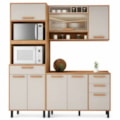 Cozinha Compacta Itatiaia Nápoles 7 Portas 3 Gavetas Nichos com Tampo Resistente Cinamomo/Off White-a75c6d14-5bc0-4db4-9288-56a0649745ea