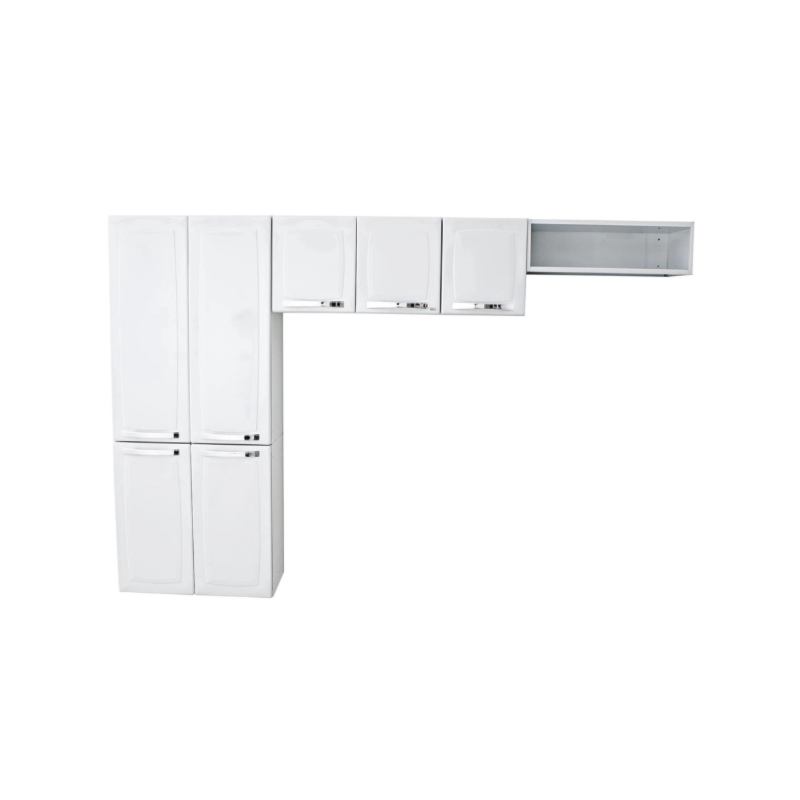 Cozinha Compacta Itatiaia Rose 7 Portas sem Balcao Branco