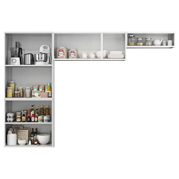 Cozinha Compacta Itatiaia Rose 7 Portas sem Balcao Branco/Preto-36981205-9227-4204-bdff-654553f7de14