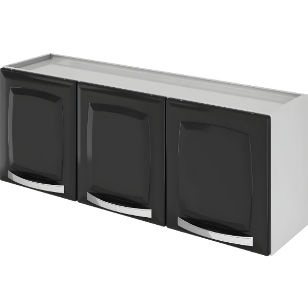 Cozinha Compacta Itatiaia Rose 7 Portas sem Balcao Branco/Preto-71cb7f27-7056-4671-adc0-6d521bb687a2